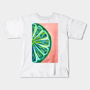 Lime Fruit Slice Kids T-Shirt